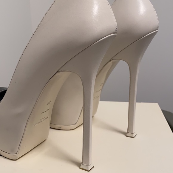 YSL black and white pumps (40) - Picture 6 of 8